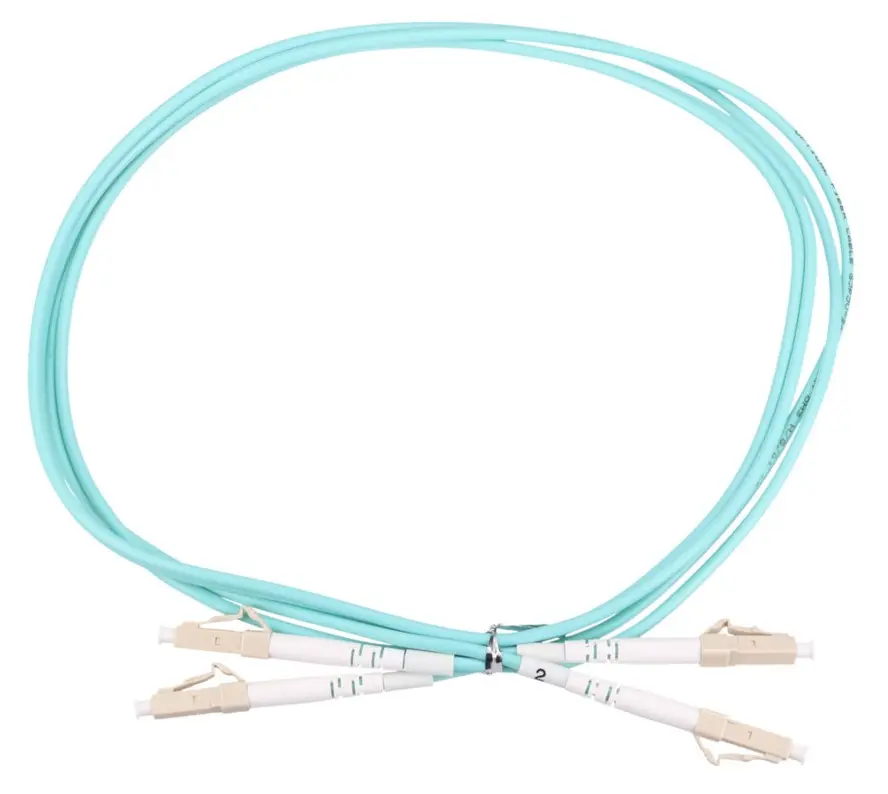 Extralink EX.10291 Fiberkabel Duplex - 2m (LC/UPC) - Turkis