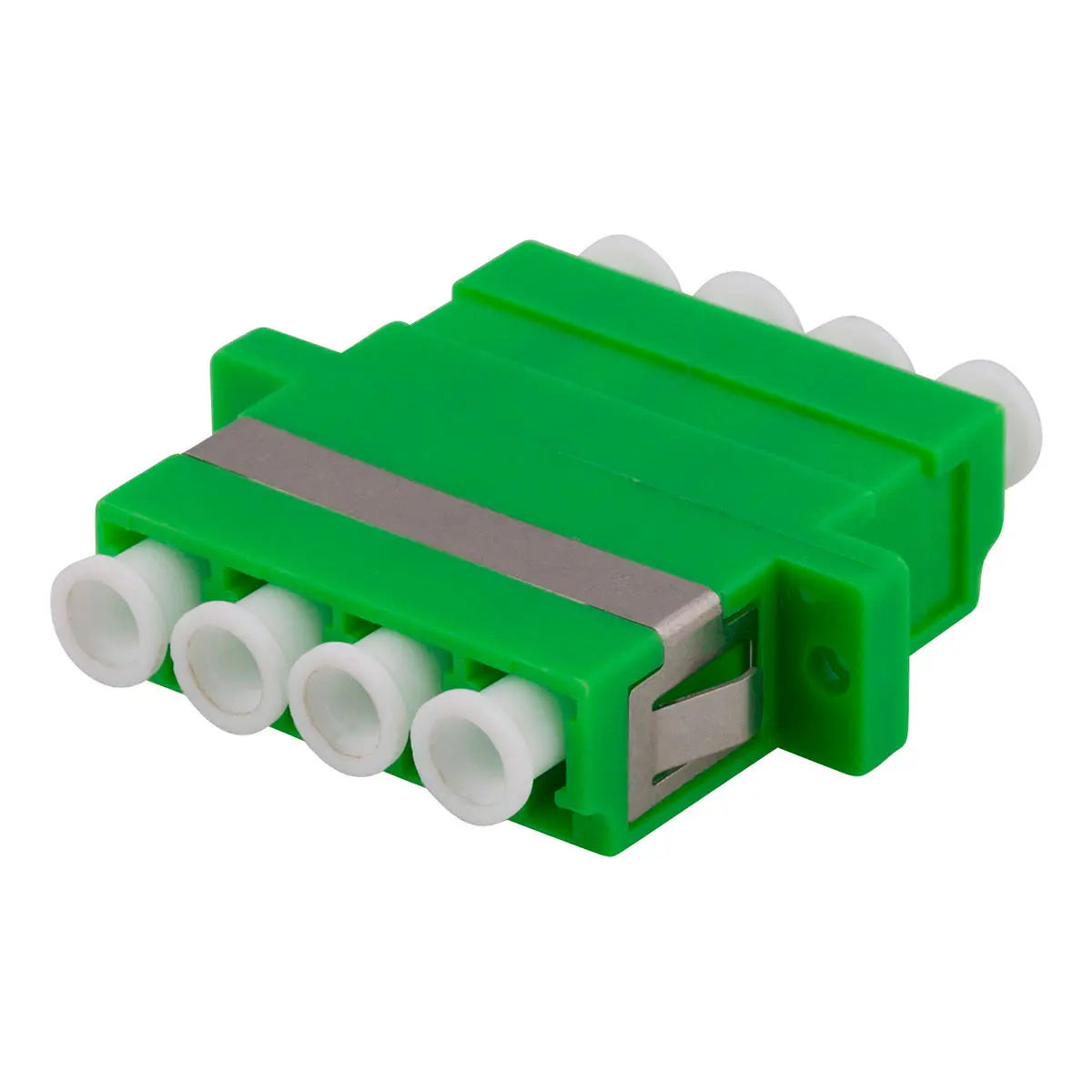 Deltaco skjøtepanel for fiberkabel (4xLC-LC) - Grønn
