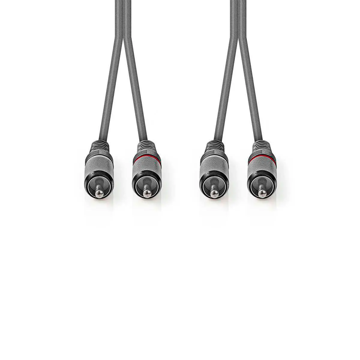 Nedis RCA Phono kabel 3m (2x RCA hann til 2x RCA hann)
