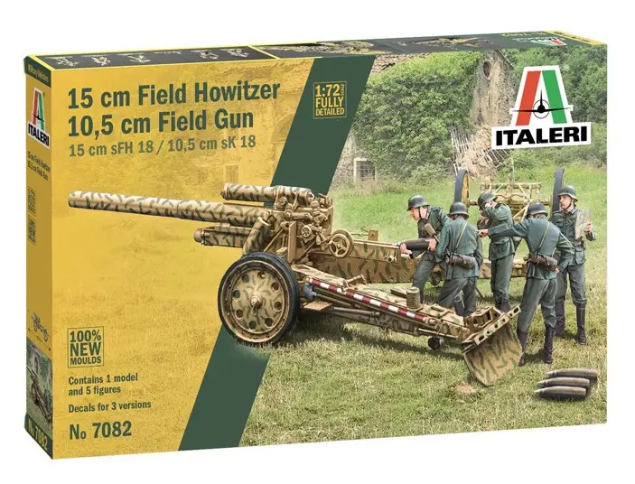 Italeri 7082 15 cm haubits byggesett - 1:72