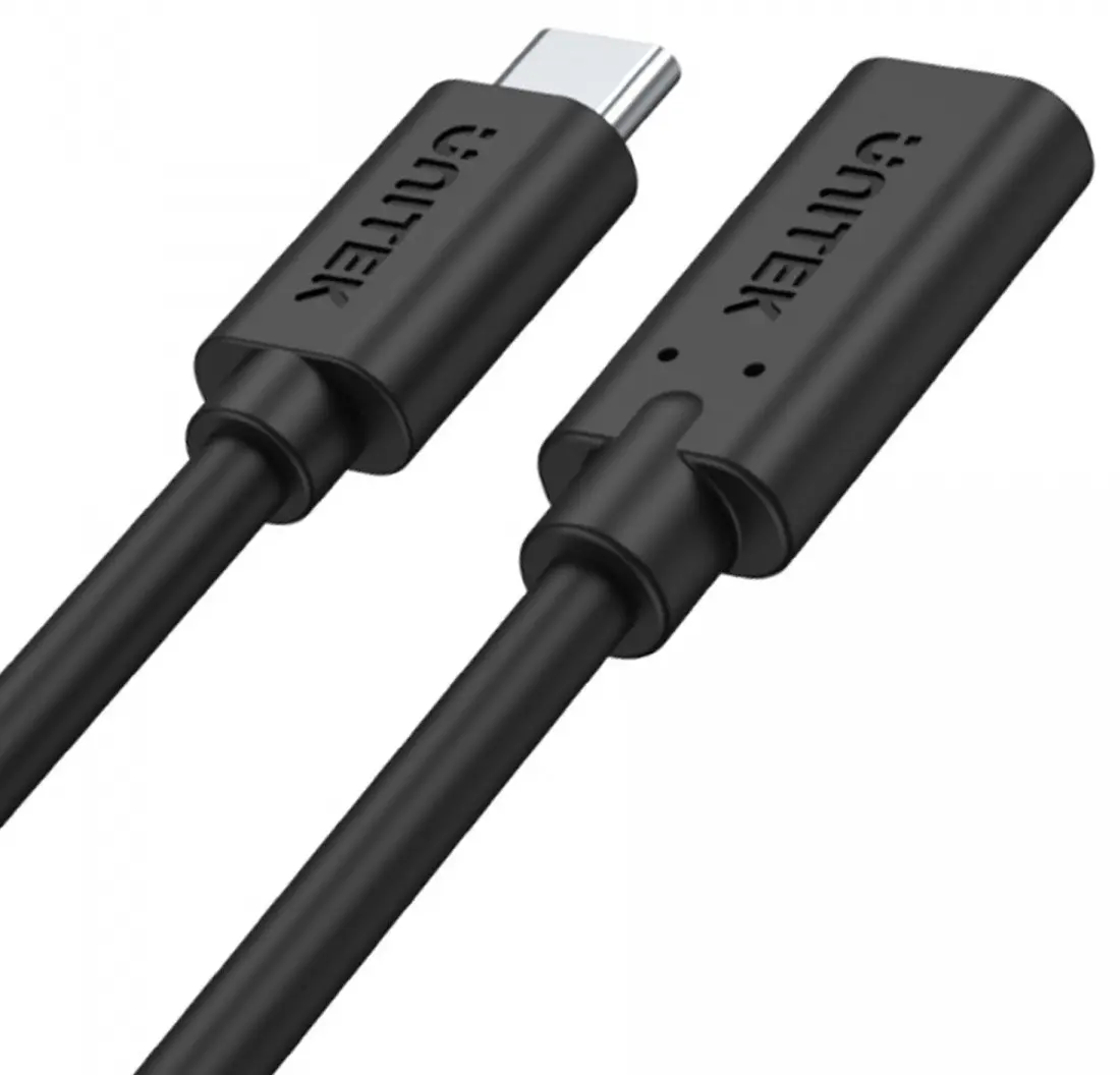 Unitek C14086BK USB-C til USB-C kabel, 1m, svart