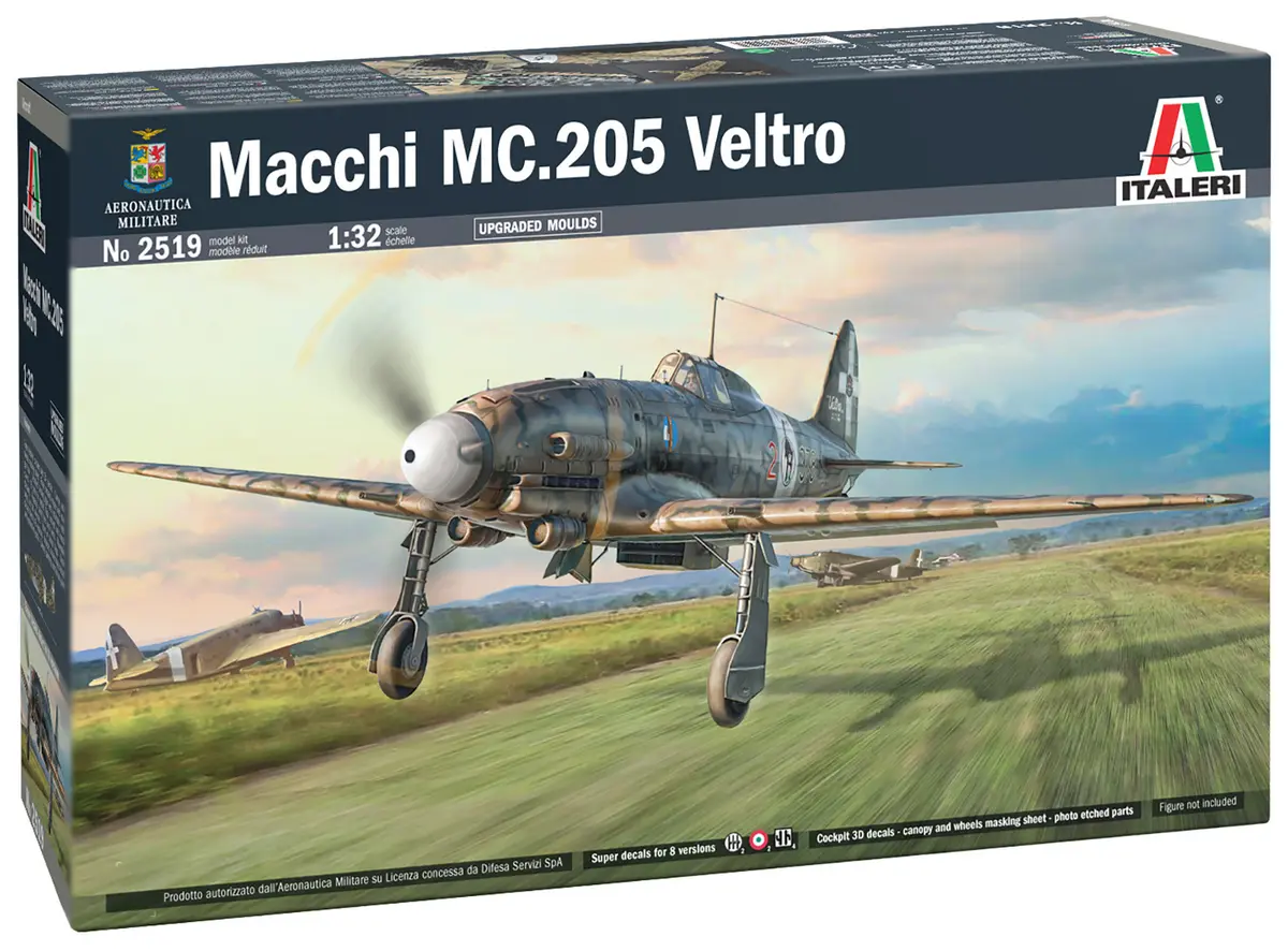 Italeri Macchi MC.205 Veltro Modellbyggesett - 1:32