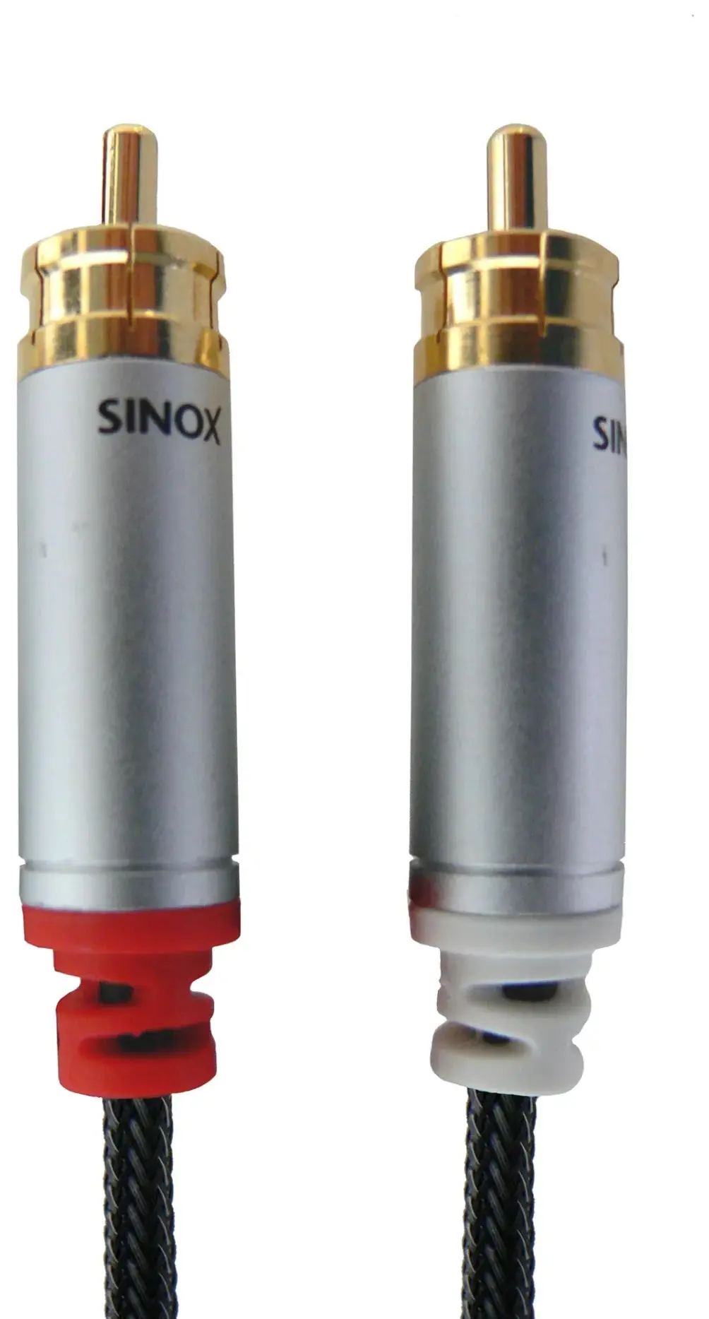 Sinox Phono-kabel - 0,75 m - Svart