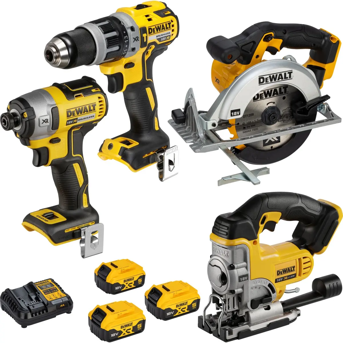 Dewalt DCK551P3T-QW Cordless Tool Kit