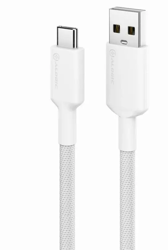 Alogic Elements Pro USB-A/C-kabel - 480 Mbps, 1m, 5A - Hvit