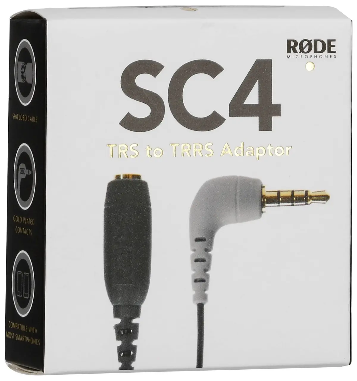 RØDE SC4 3.5mm TRS til TRRS-adapter &ndash; Kompatibel med smarttelefon