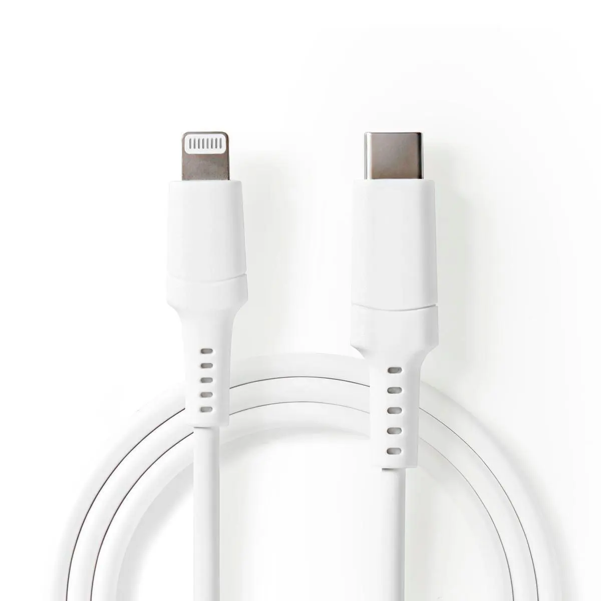 Nedis USB-C til Lightning-kabel 2m - 60W (MFi) Hvit