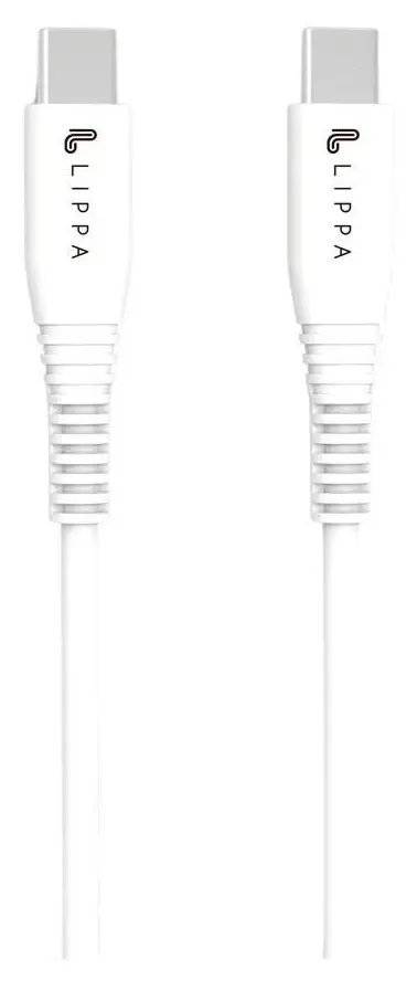 Lippa USB-C kabel - 1m - Hvit