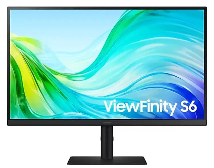 Samsung ViewFinity S61F 27" QHD skjerm - IPS, 100Hz, 5ms, 300 cd/m&sup2;, Pivot, VESA, Sort