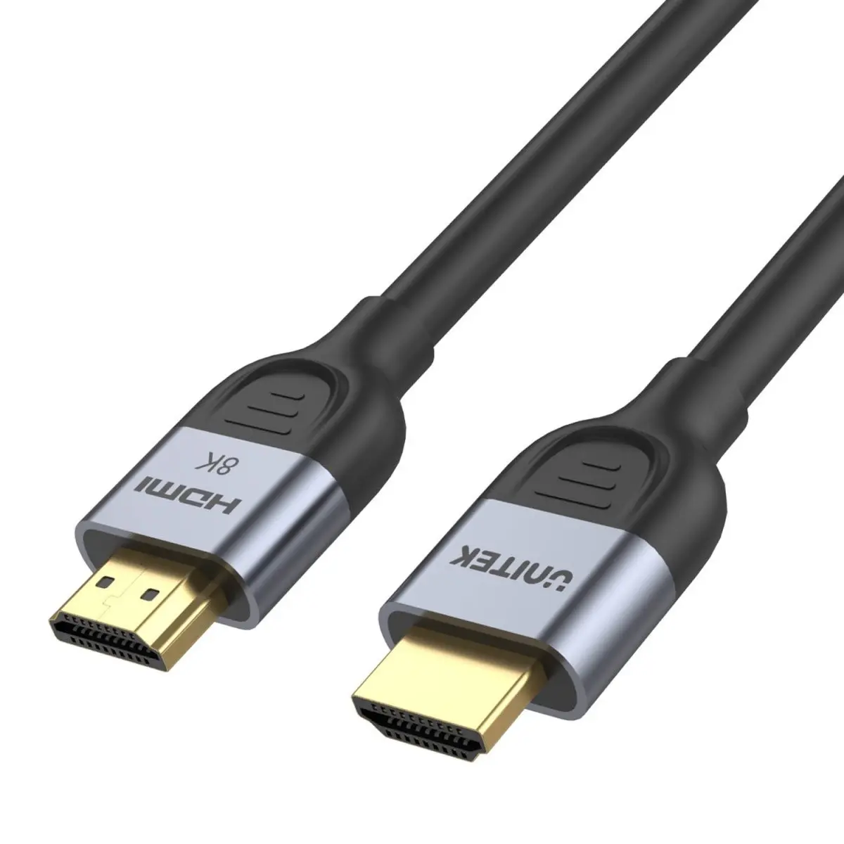 Unitek C11086GY01 HDMI-kabel 2.1 – 8K@60Hz, Svart – 2m