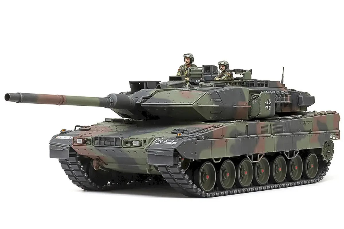 Tamiya Leopard 2 A7V Tysk Modelltank Byggesett - 1:35