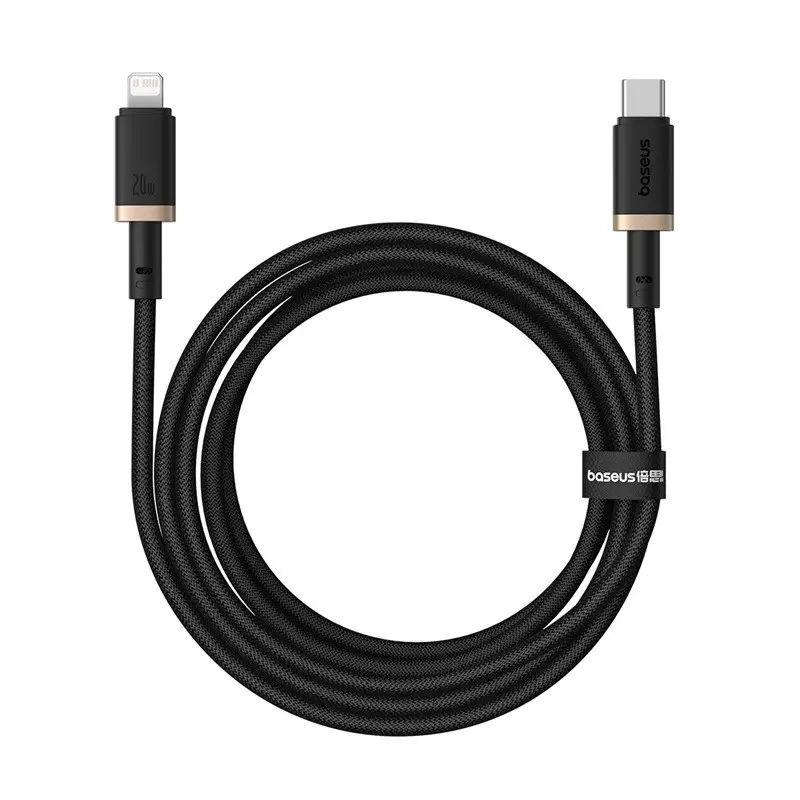 Baseus Dura USB-C til Lightning-kabel 20W, Gull - 2m