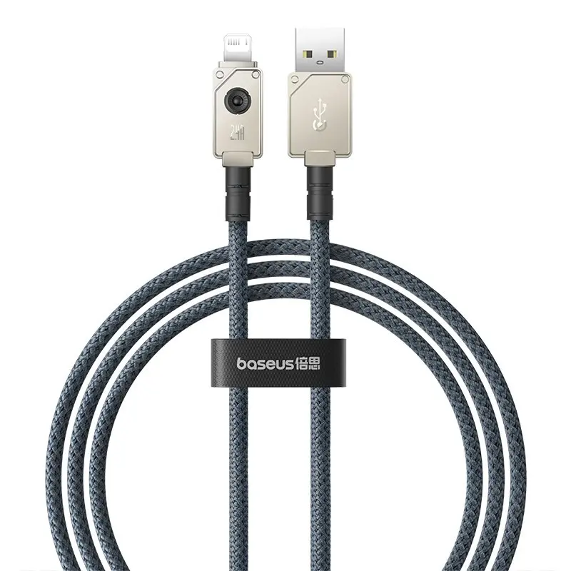 Baseus Unbreakable USB-A til Lightning-kabel - Hvit - 1m