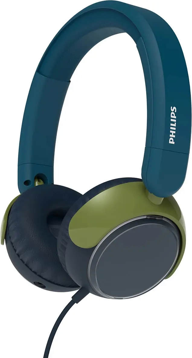 Philips TAK2000CT00 Barnehodetelefoner - 3,5mm minijack - Blå/Grønn