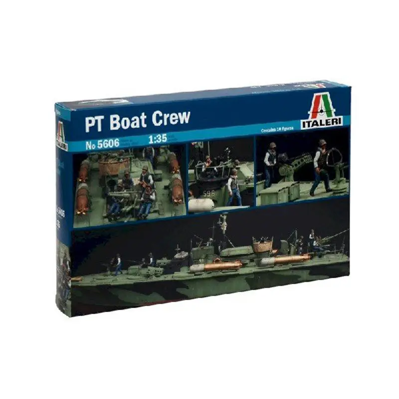 Italeri PT Boat Crew Modellbyggesett med 10 Figurer - 1:35