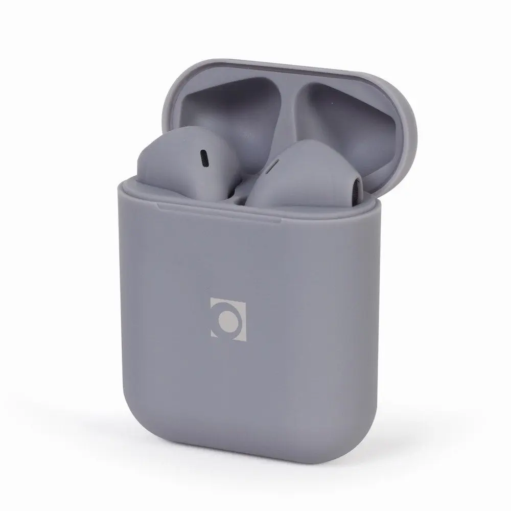 Gembird TWS-SEA-GW Trådløse ørepropper - 3 timer, MicroUSB - Grå