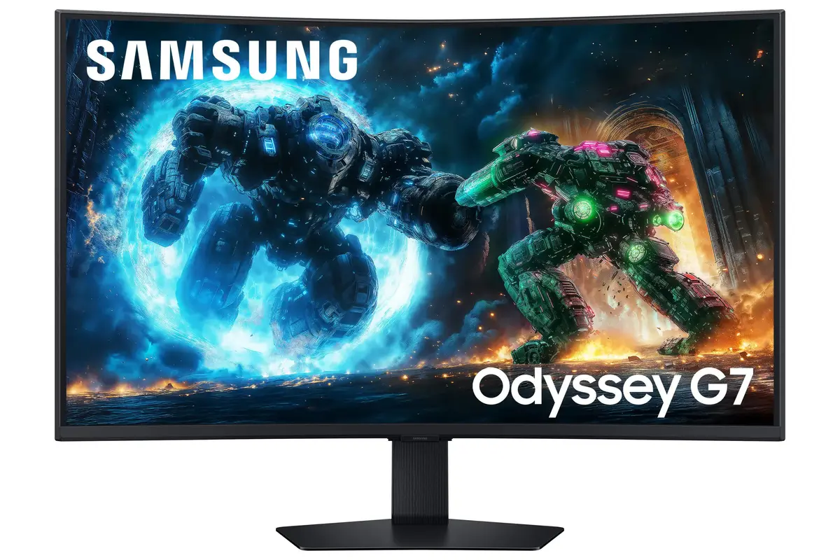 Samsung Odyssey G7 G75F Gaming Skjerm - 37", Curved, 3840x2160, 165Hz, VA, 1ms