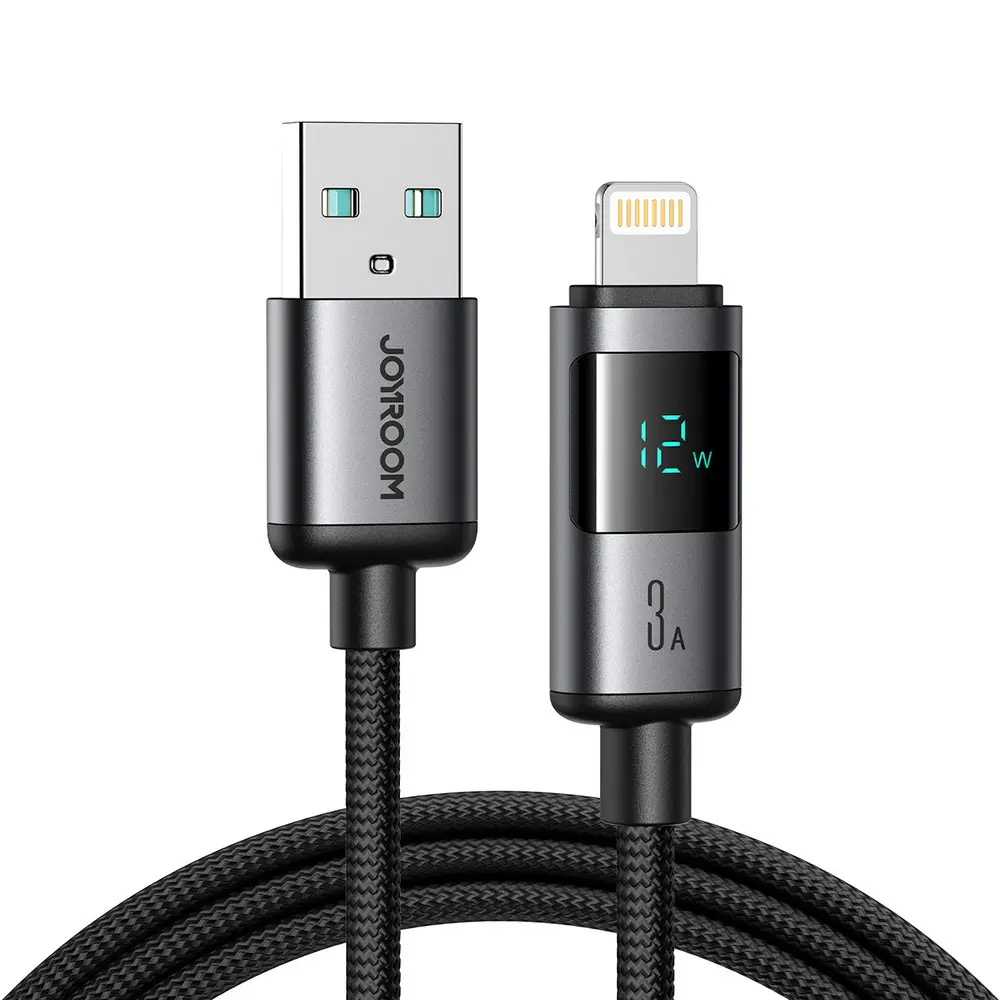 Joyroom S-A16 Pro Prism Series USB-A til Lightning kabel - 3A, 1,2m - Svart