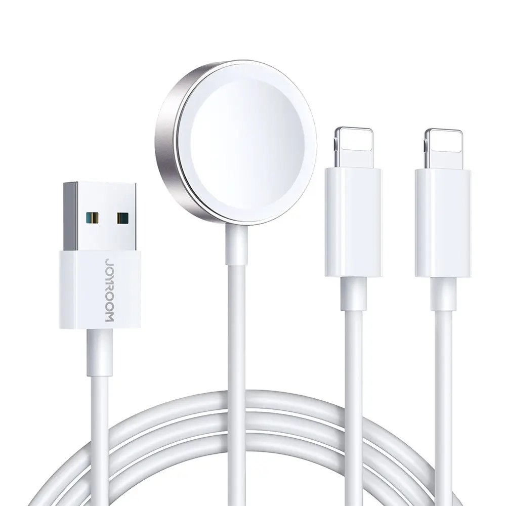 Joyroom S-IW007 3-i-1 Magnetisk ladekabel - USB-A, Lightning, 1,2m