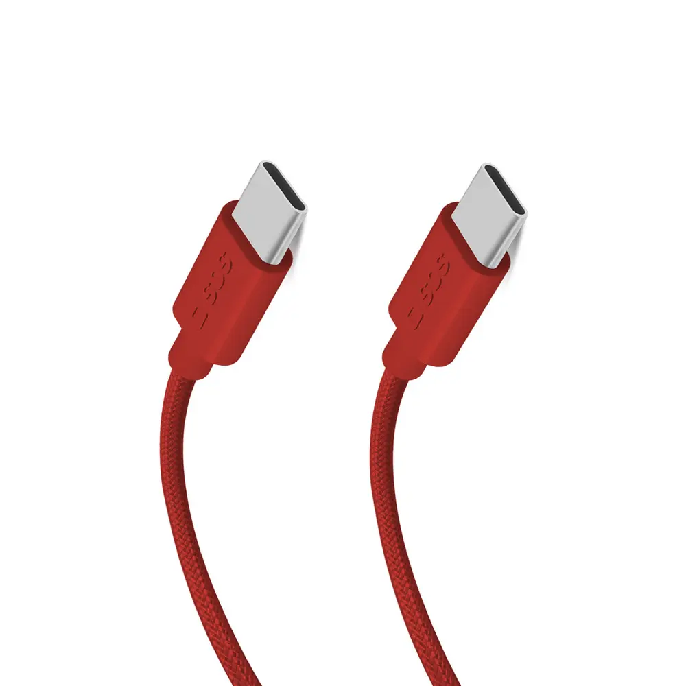 SBS USB-C kabel, 1,5 meter, 60W - Rød