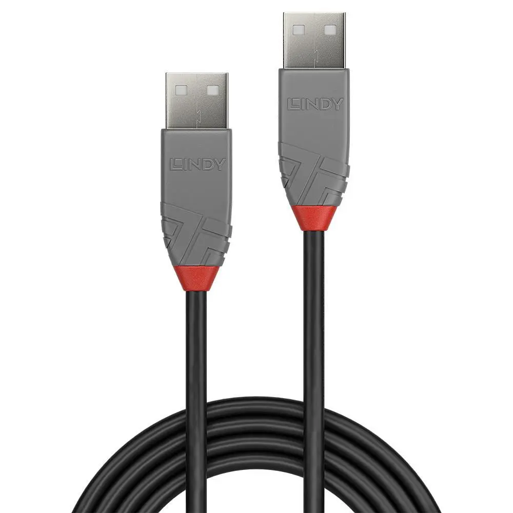 Lindy Electronics USB-A kabel &ndash; svart &ndash; 5m