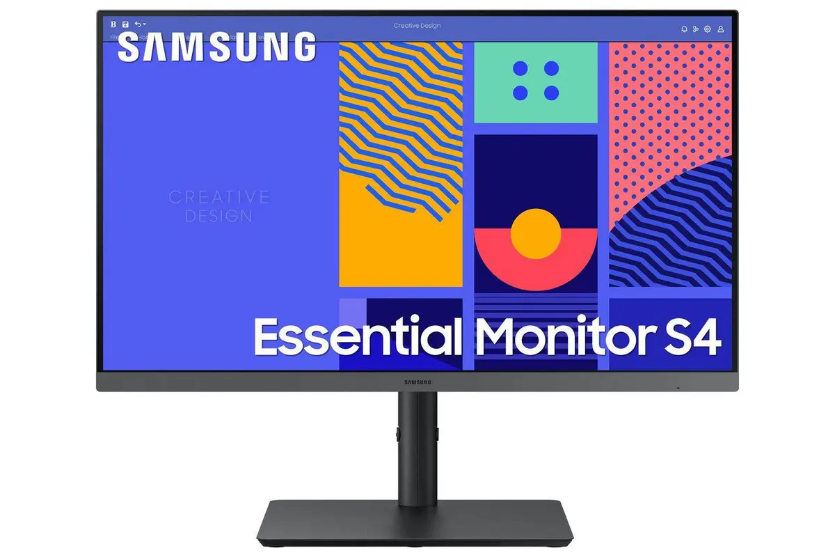 Samsung S432C LS24C432GAUXEN PC-skjerm - 24", 1920x1080, 100Hz, IPS, 4ms, Sort