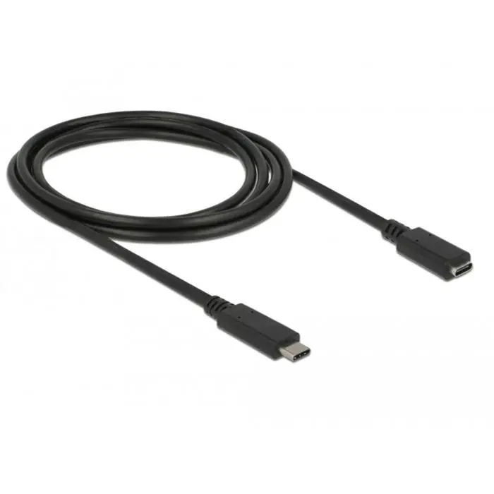DeLOCK USB-C forlengerkabel (hann til hunn) - 10 Gbps, 60W, 4K - 2m