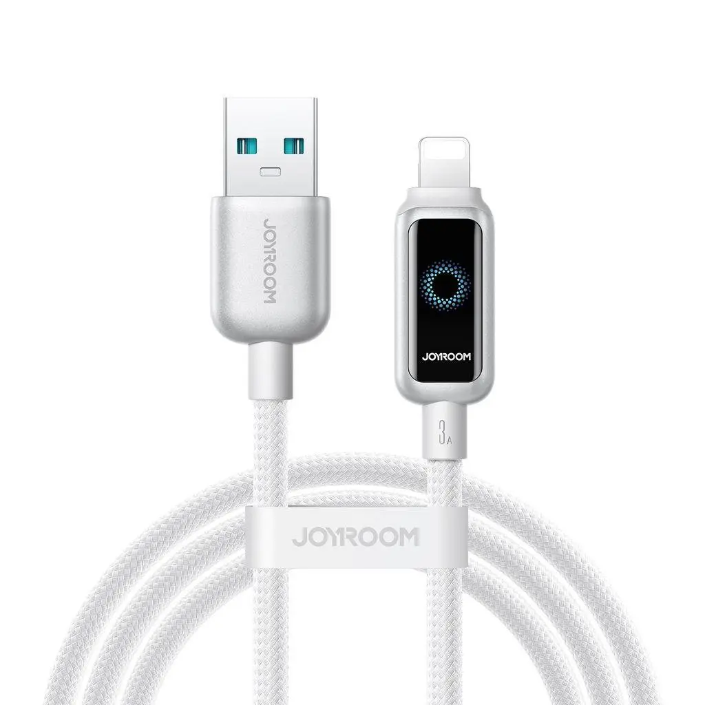 Joyroom USB-A til Lightning-kabel 3A, Hvit - 1,2m