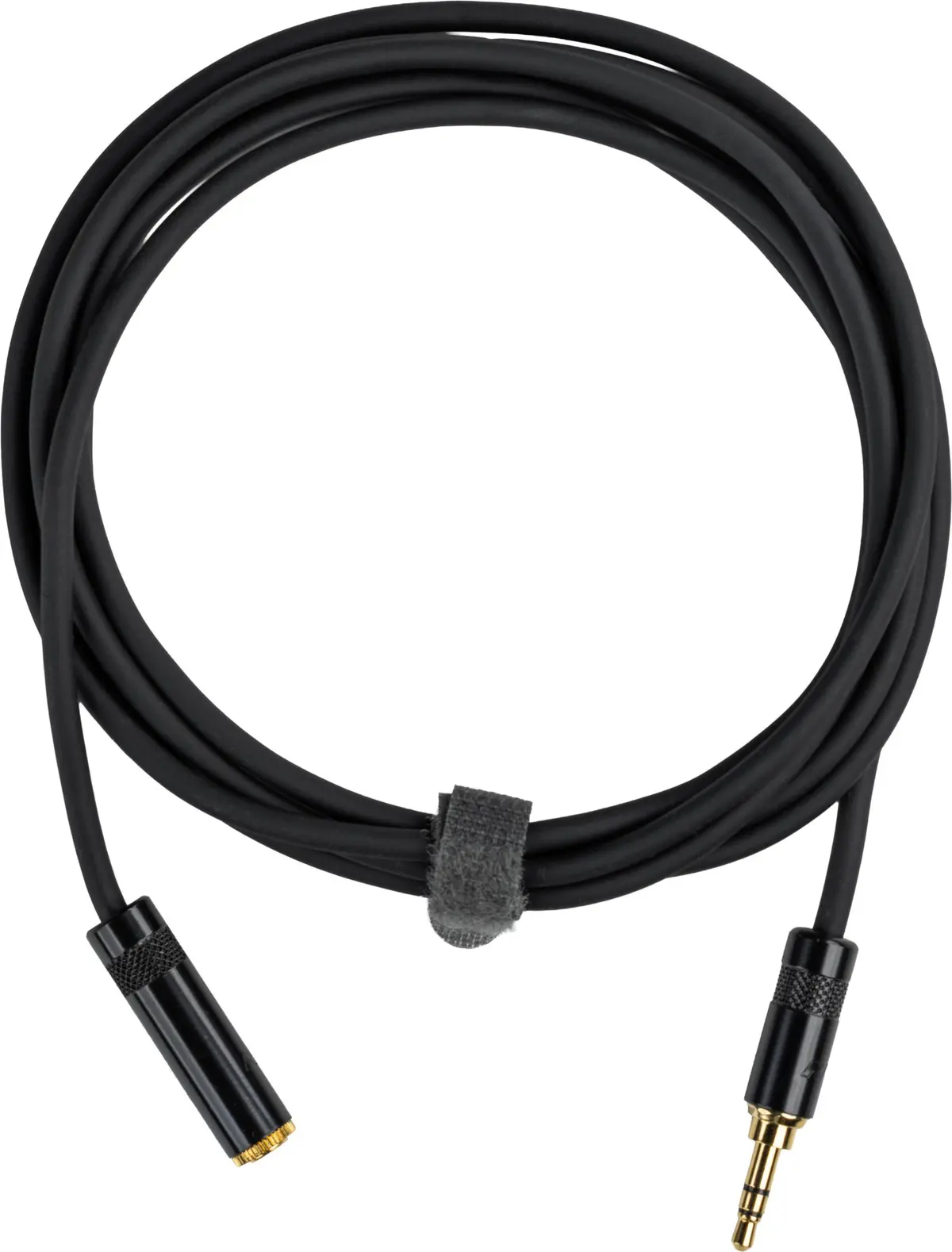 Fujtech 3.5mm TRS hann til 3.5mm TRS hunn forlengerkabel - Sort - 2m