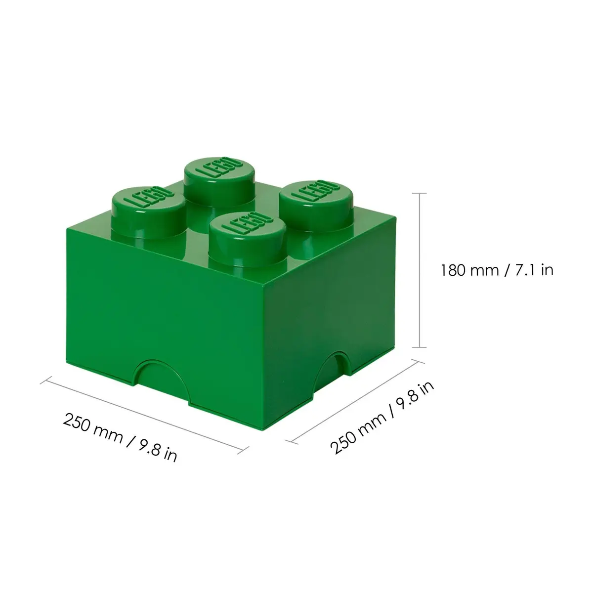 LEGO® 4 Knopper Oppbevaringsboks - Grønn