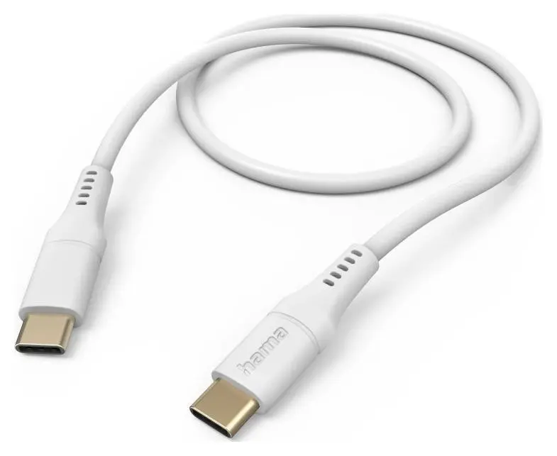 Hama Flexible USB-C kabel 1,5m - Hvit