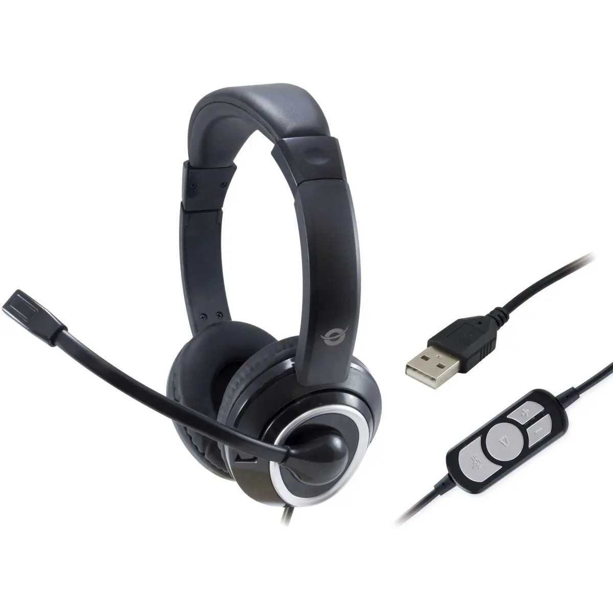 Conceptronic Polona USB headset – USB-A, 2 m kabel