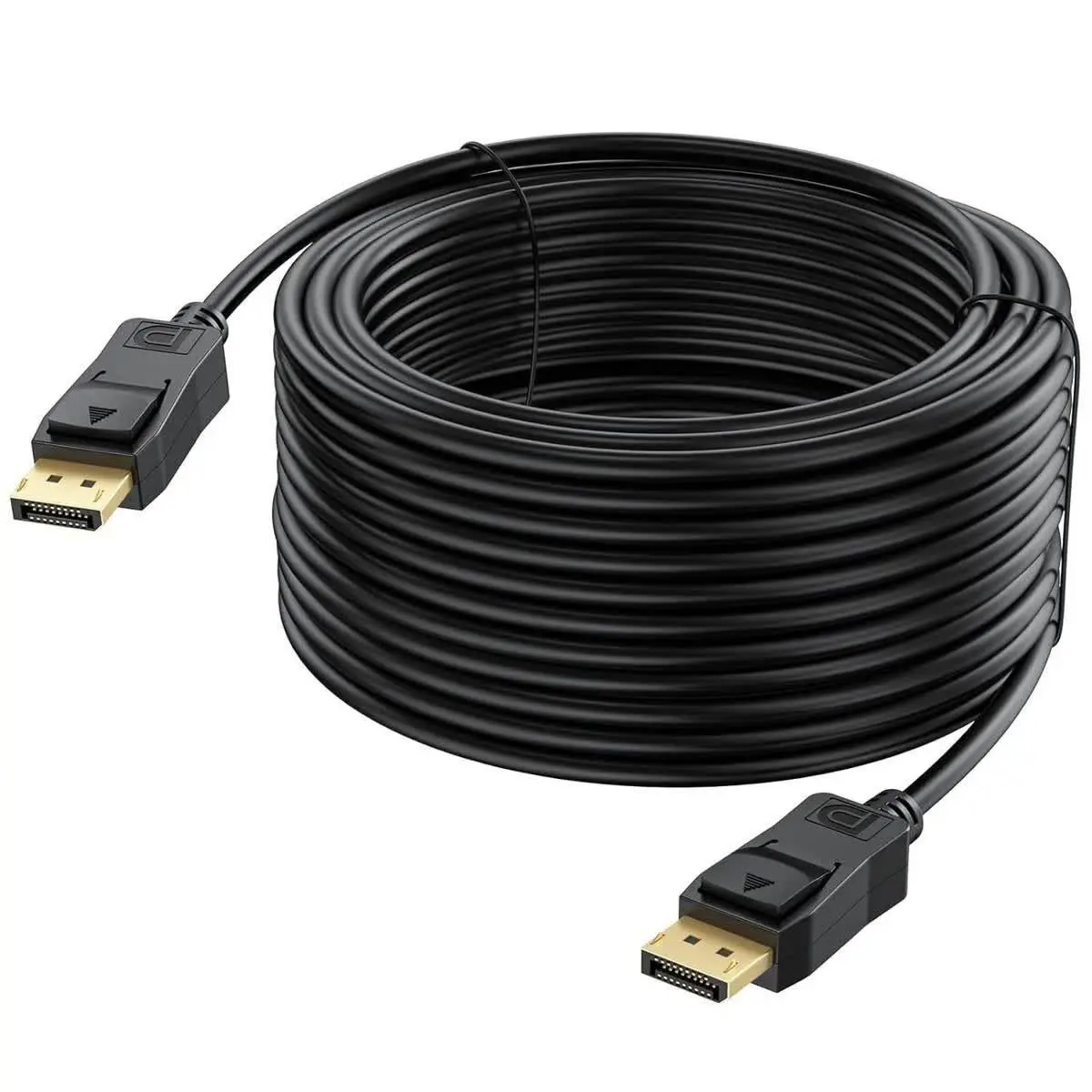 Nördic DisplayPort 2.1 kabel, nylonflettet – DP40, UHBR10, 40Gbps, 8K@30Hz, 4K@144Hz – 10m