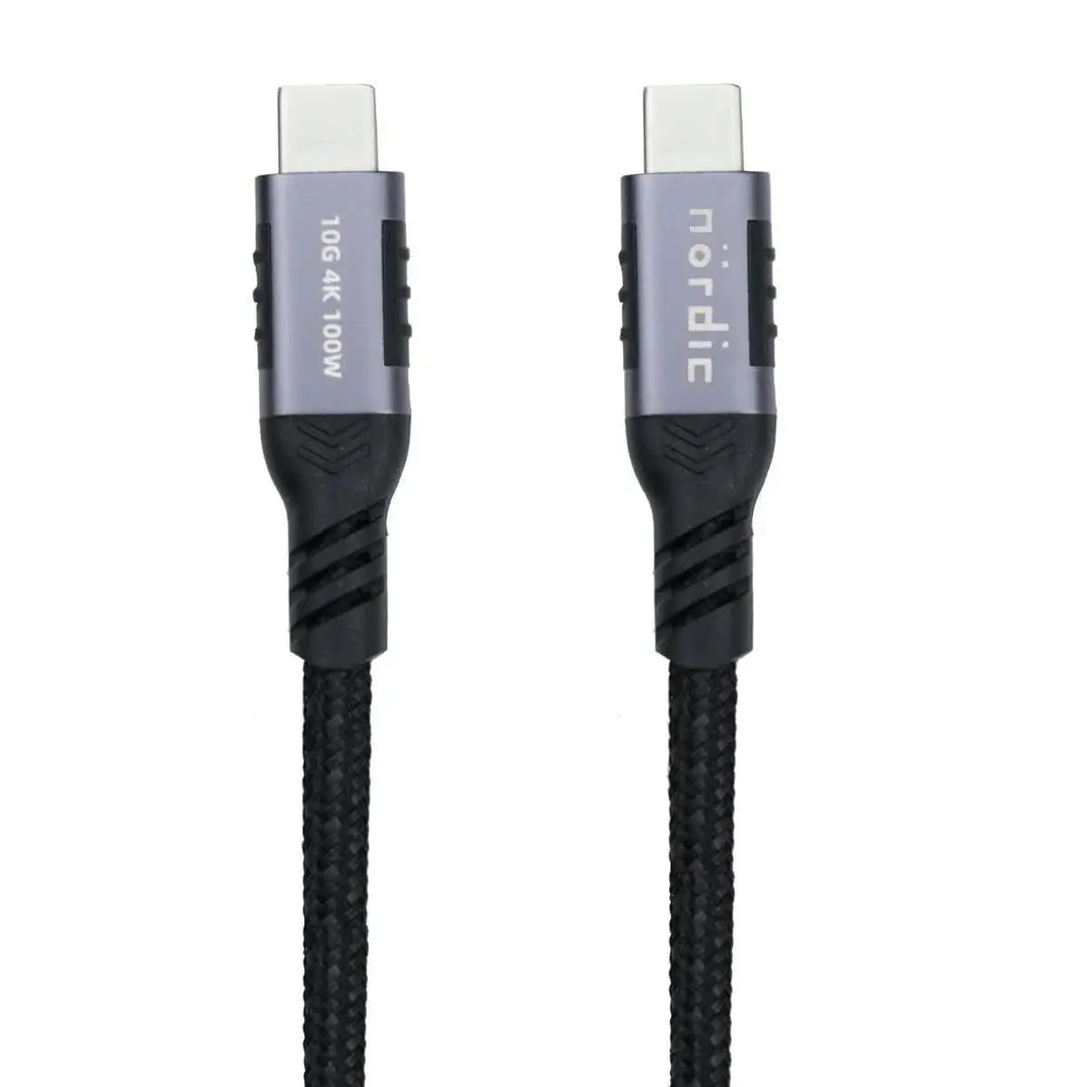 Nördic USB3.2 Gen2 USB-C kabel - 100W, 10Gbps, 5A - 1m