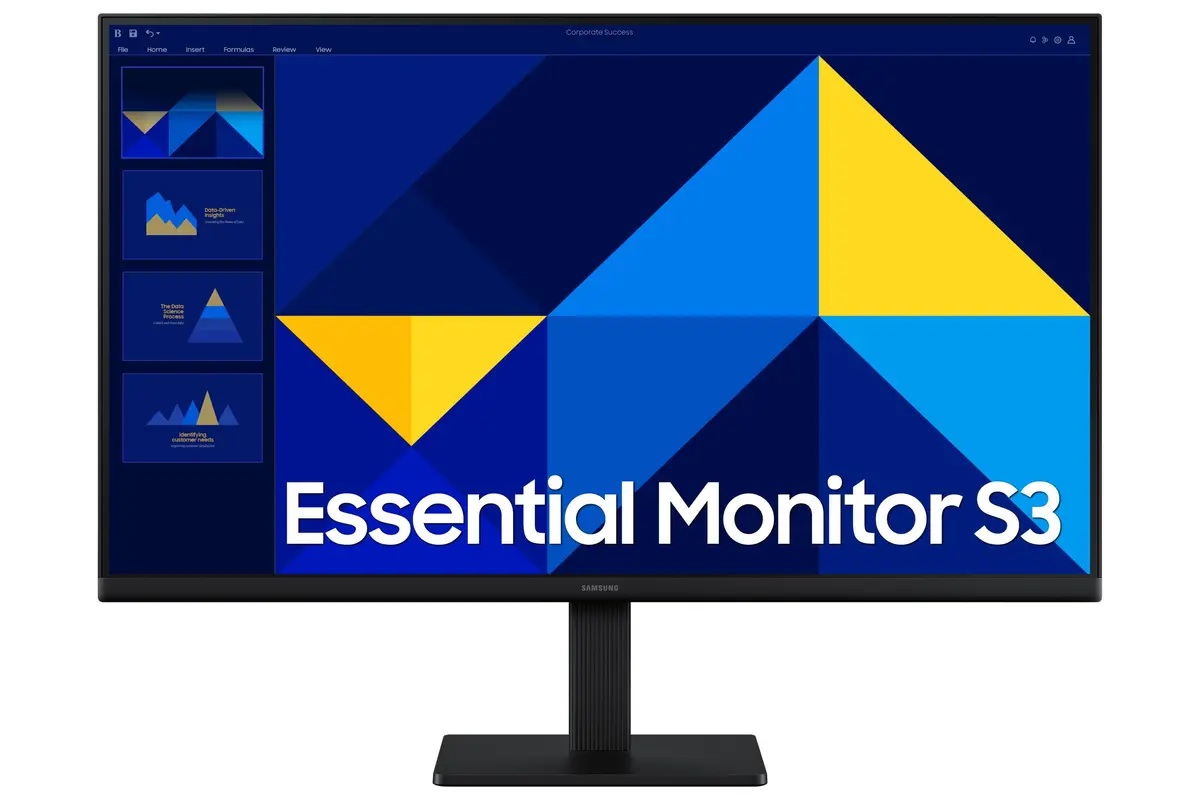 Samsung Essential S24D302GAU PC-skjerm - 24", 1920x1080, 100Hz, IPS, 5ms