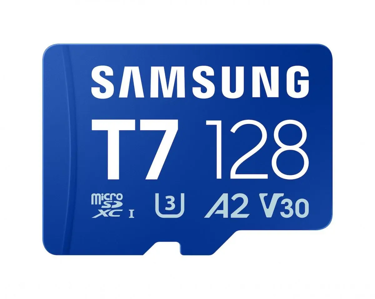Samsung T7 microSD-minnekort - 170MB/s, U3, A2, V30 - 128GB