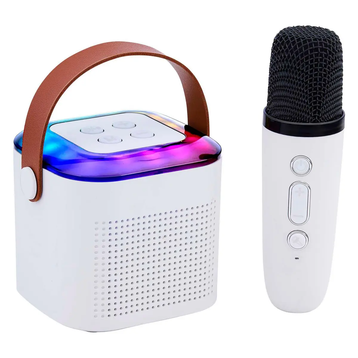 Merkloos Mini Karaoke Sett - Bluetooth, 5W Høyttaler, Trådløs Mikrofon - 6+ år