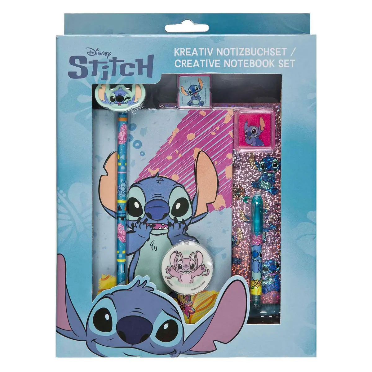 Disney Stitch Notatboksett - 7 deler