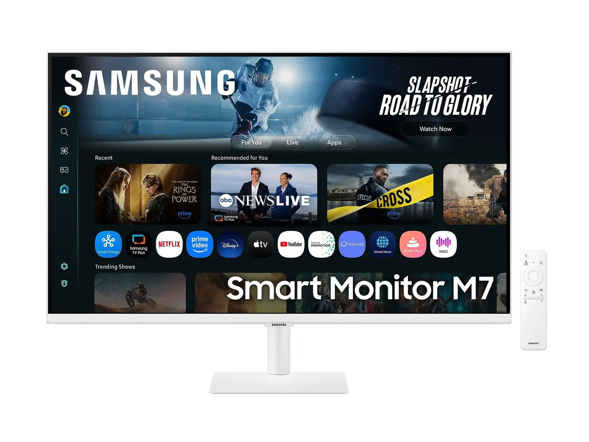 Samsung LS32FM703 Smart PC-skjerm - 32", 4K, VA, HDMI, USB-C, HDR10