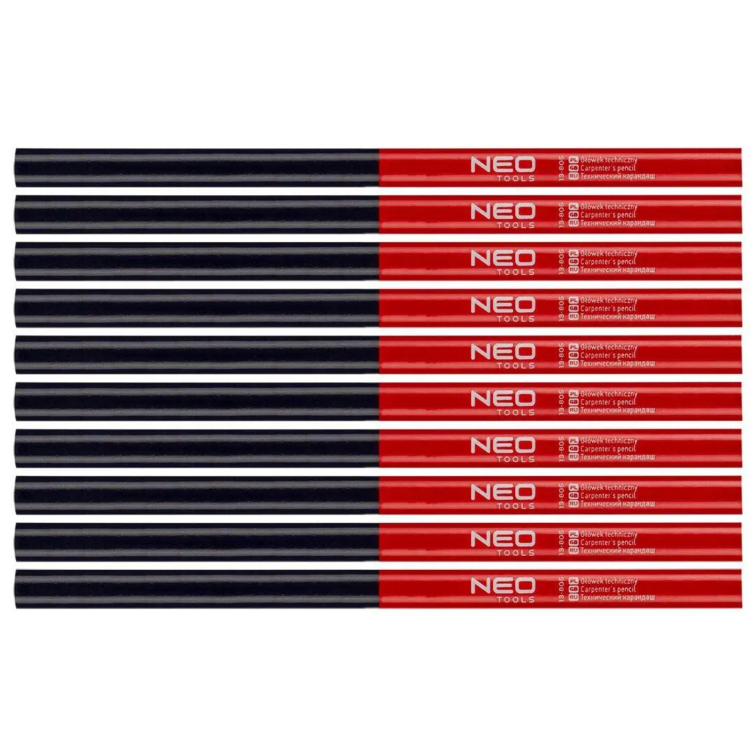 NEO Tools 13-805 Teknisk blyant, rød/blå, 12-pakning