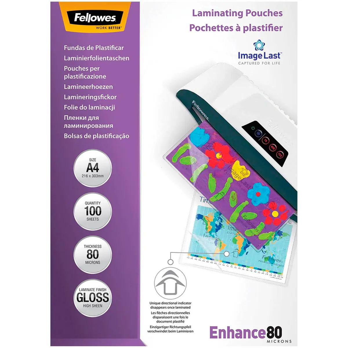 Fellowes ImageLast Lamineringslommer A4 (80 mikron) 100-pk