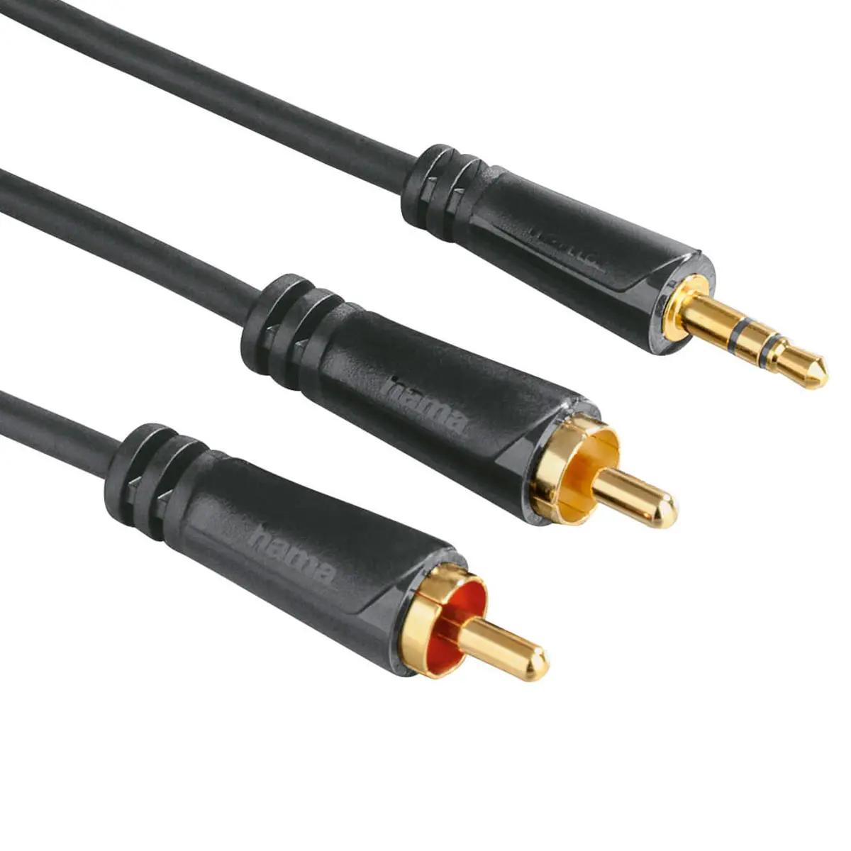 Hama Minijack til RCA kabel &ndash; 1,5 meter (3,5mm hann til 2x RCA hann)