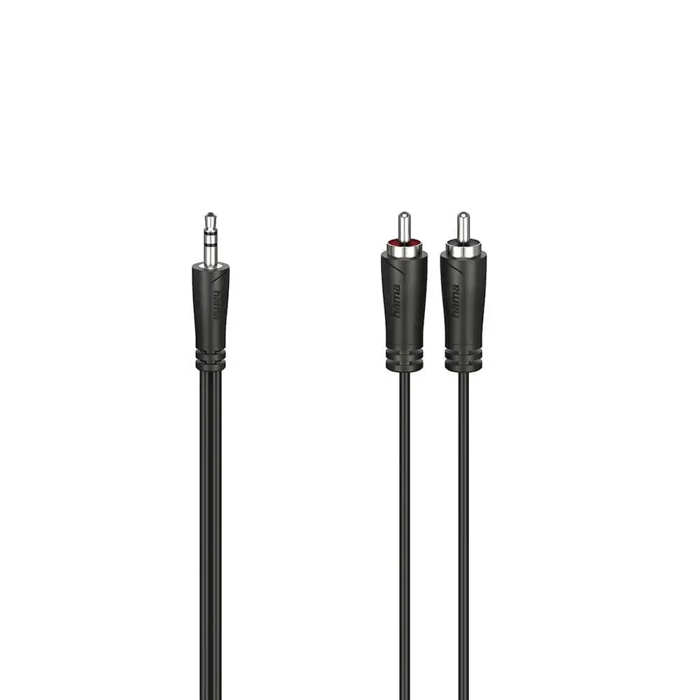 Hama Minijack til RCA lydkabel - 3m (3,5mm/2x RCA)