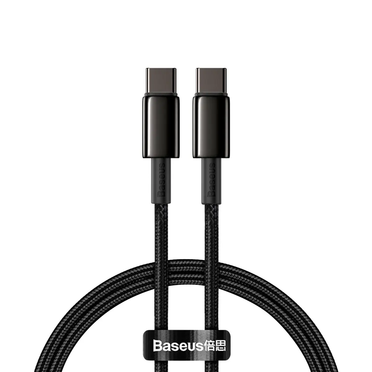 Baseus Tungsten USB-C til USB-C kabel 100W - 1m (Sort)