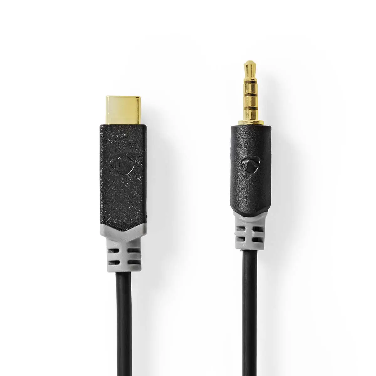 Nedis USB-C til 3,5 mm Minijack-kabel &ndash; 1 meter (USB-C til hann 3,5 mm) Gull