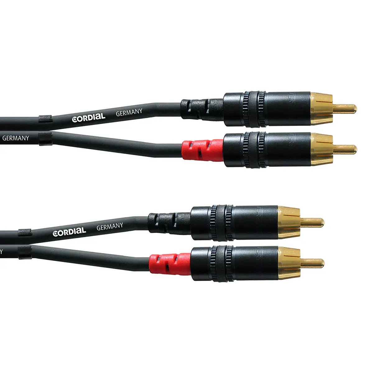 Cordial Stereo RCA-kabel – 6m (2x RCA hann til 2x RCA hann)