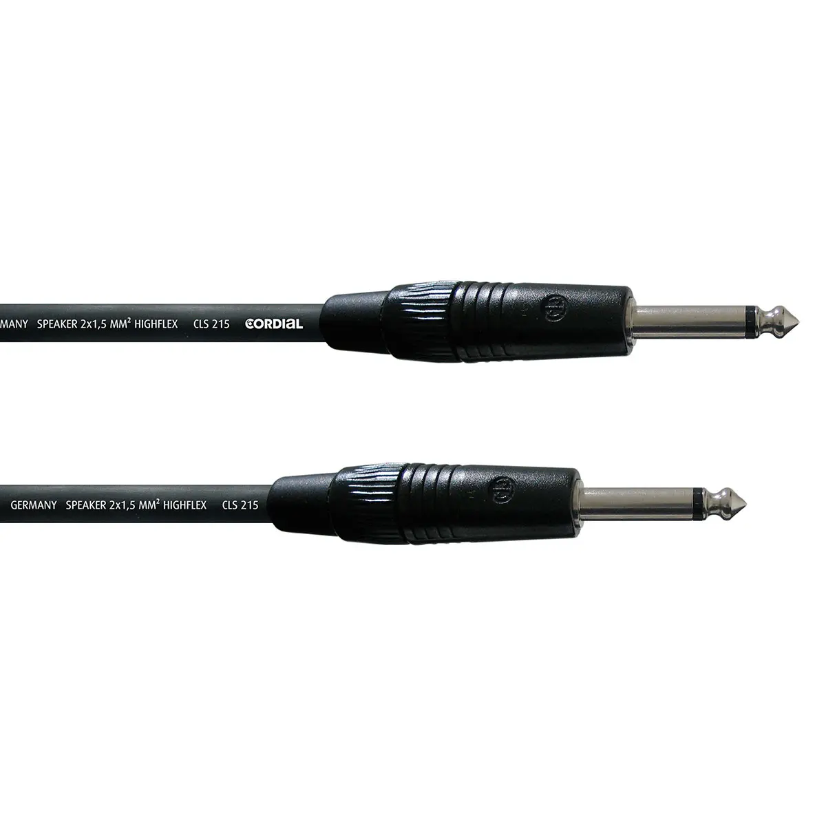 Cordial Neutrik Jack til Jack Kabel Mono - 1,5m (6,3mm hann/hann)