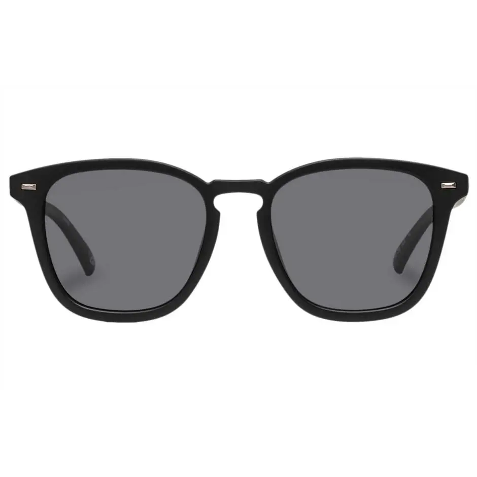 Le specs Big Deal Sunglasses, POLARIZED Matte Black W/Smoke Mono Polarized Lens