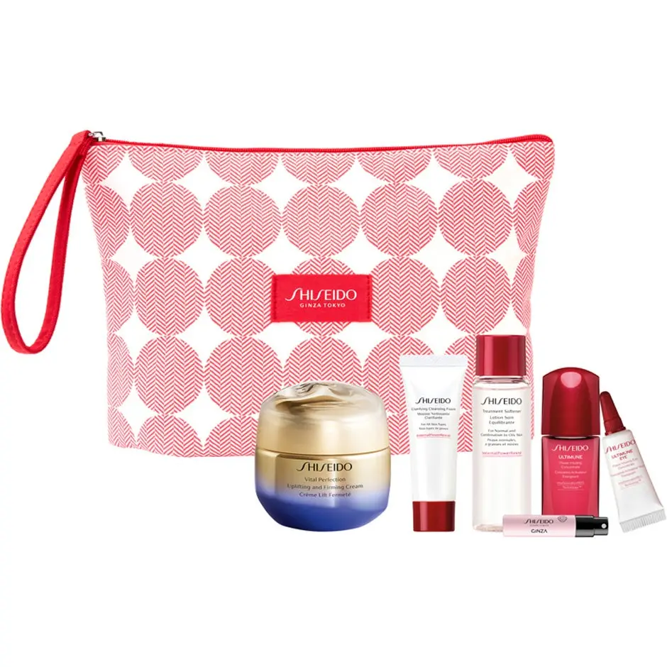 Shiseido Vital Perfection 50ml/clean 15ml/soft 30ml/utm 10 ml/utm eye 3ml/ginz