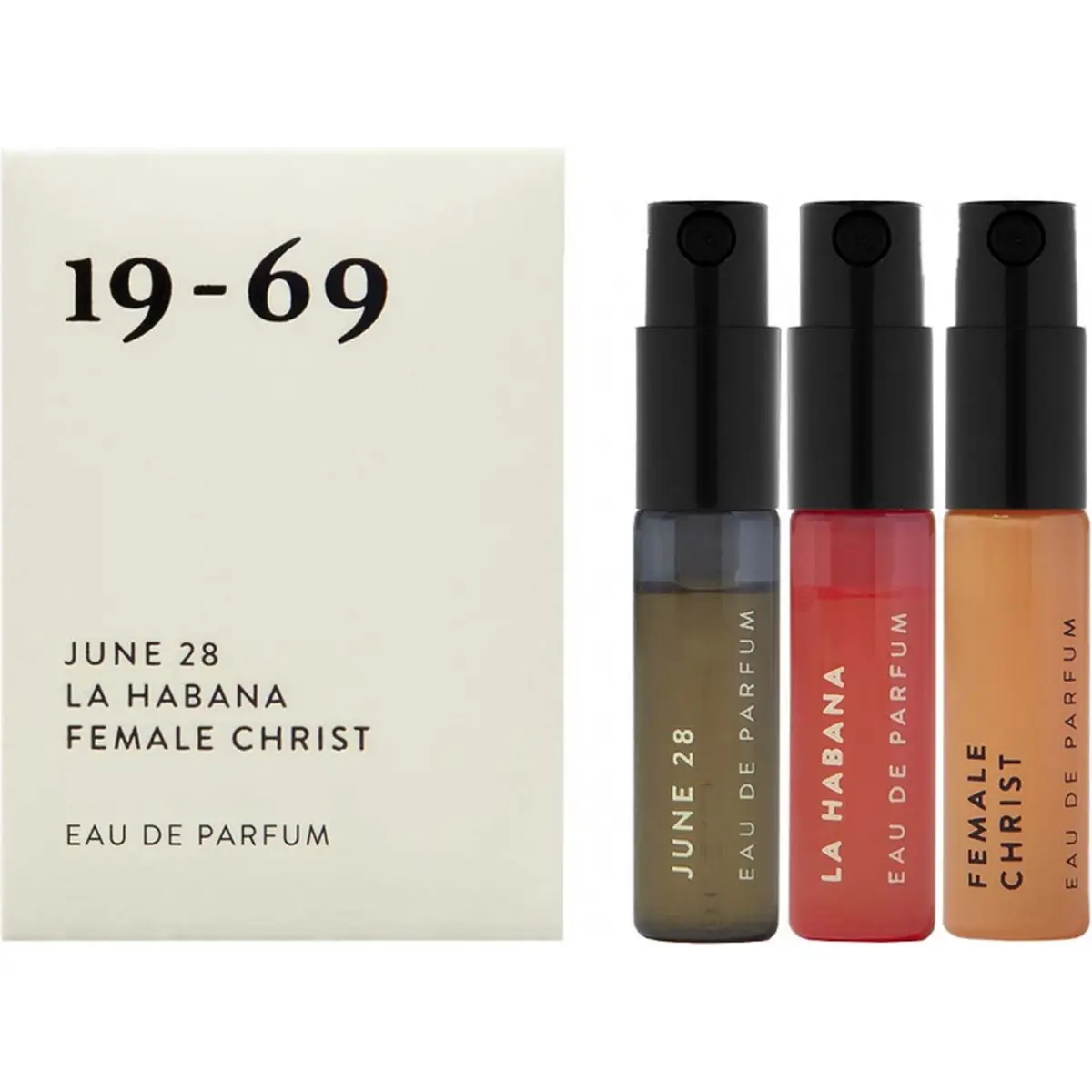 19-69 The Collection Five Eau De Parfum (3 References) June 28 Female Christ, La Habana 3 x 2,5 ml